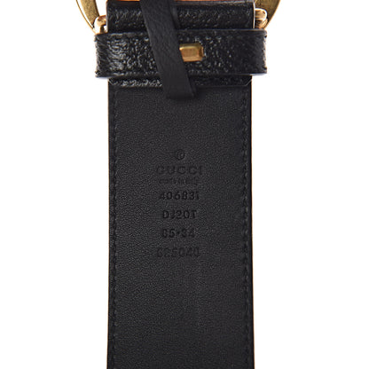 Gucci Textured Calfskin Double G 40mm Belt 85 34 Black 6 of 6