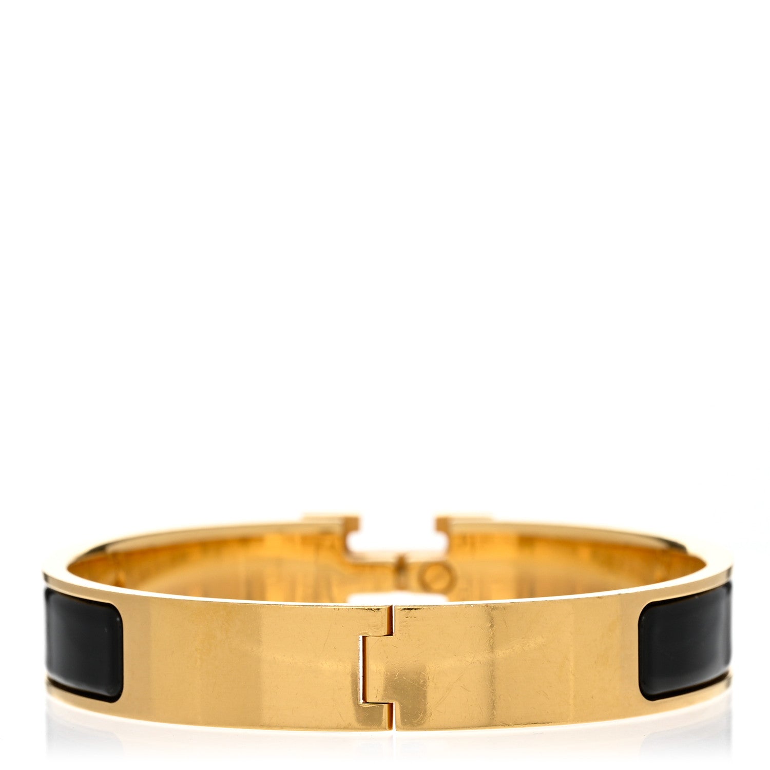 Hermes Enamel Narrow Clic Clac H Bracelet PM Black 3 of 4