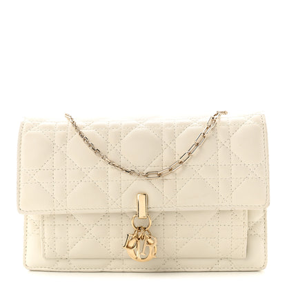 Christian Dior Lambskin Cannage Chain My Dior Daily Chain Pouch Latte 1 of 9