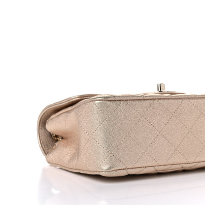 Chanel Metallic Lambskin Quilted Mini Rectangular Flap Gold 7 of 9