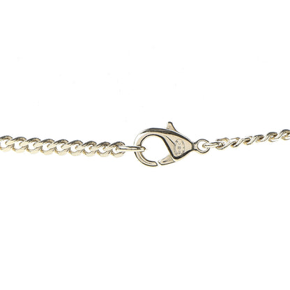 Chanel Crystal Dog Tag Charm Necklace Gold 5 of 7