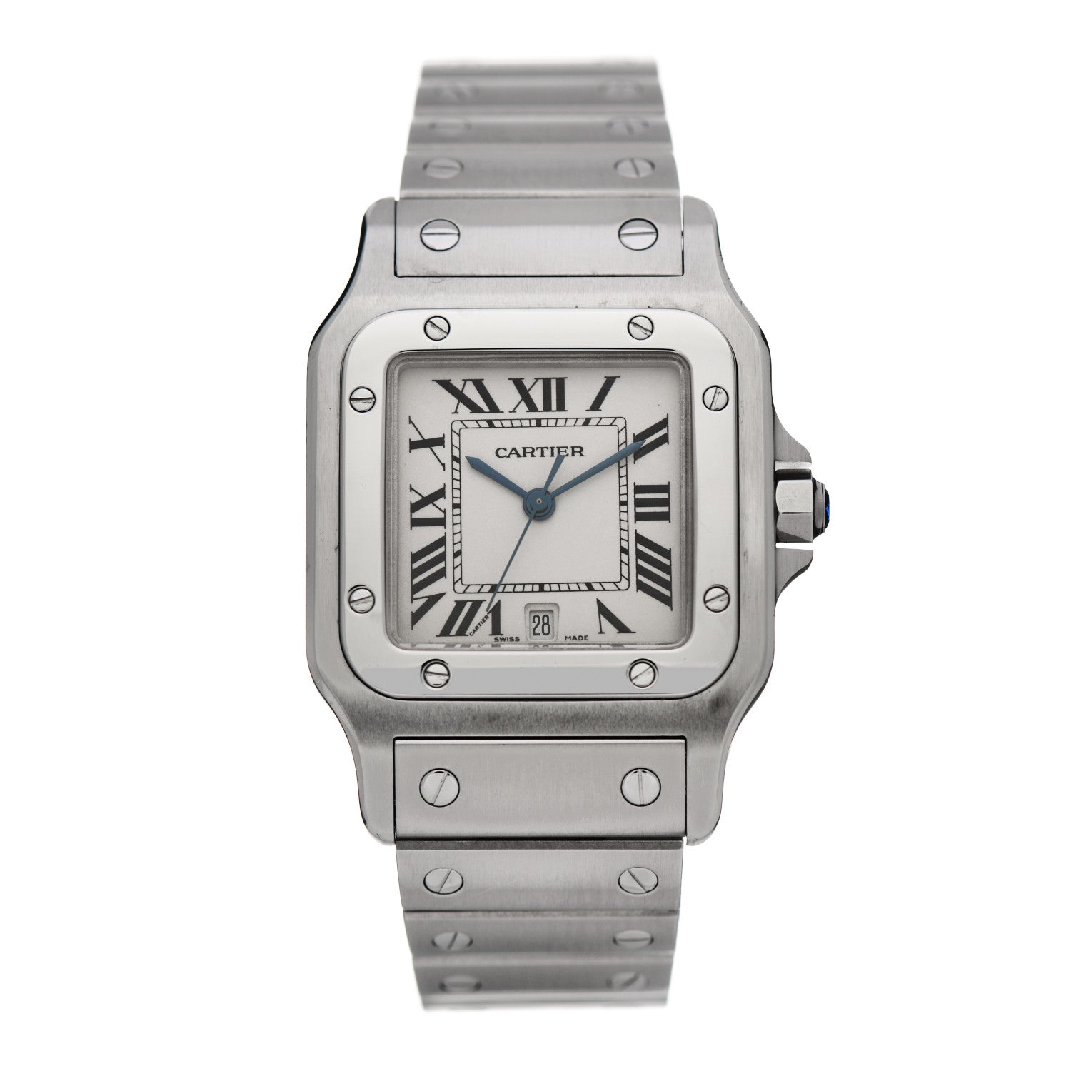 Cartier Stainless Steel 29mm Santos De Cartier Galbee Quartz Watch 1 of 4