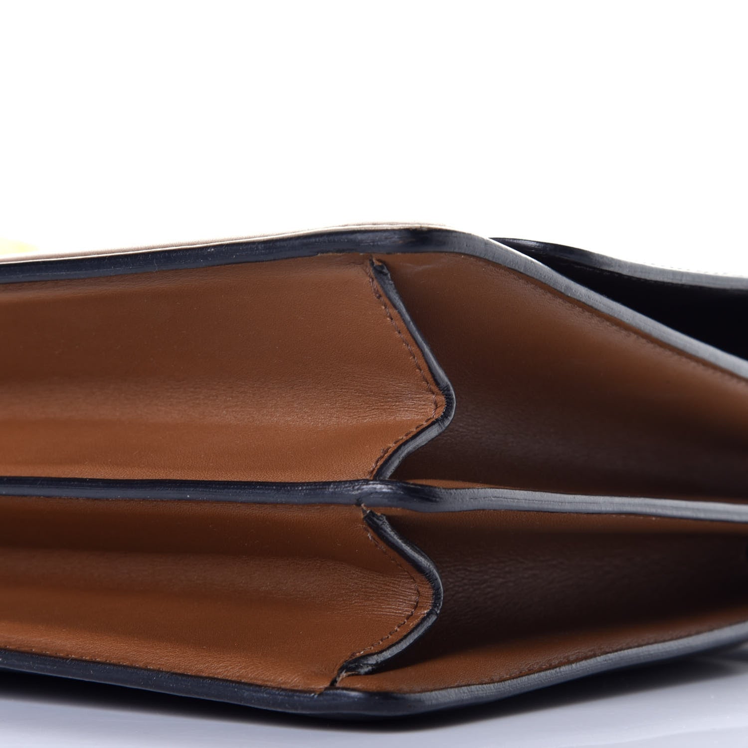 Celine Calfskin Medium Bi-Color Case Flap Camel 8 of 8