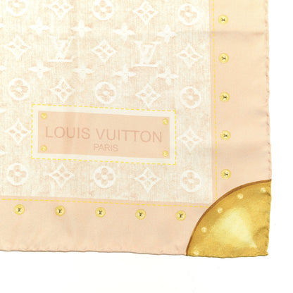 Louis Vuitton Silk Monogram Denim Bandana Scarf 2 of 3