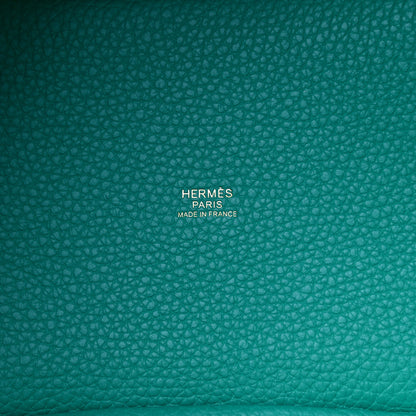 Hermes Taurillon Clemence Picotin Lock 18 PM Bambou 6 of 9