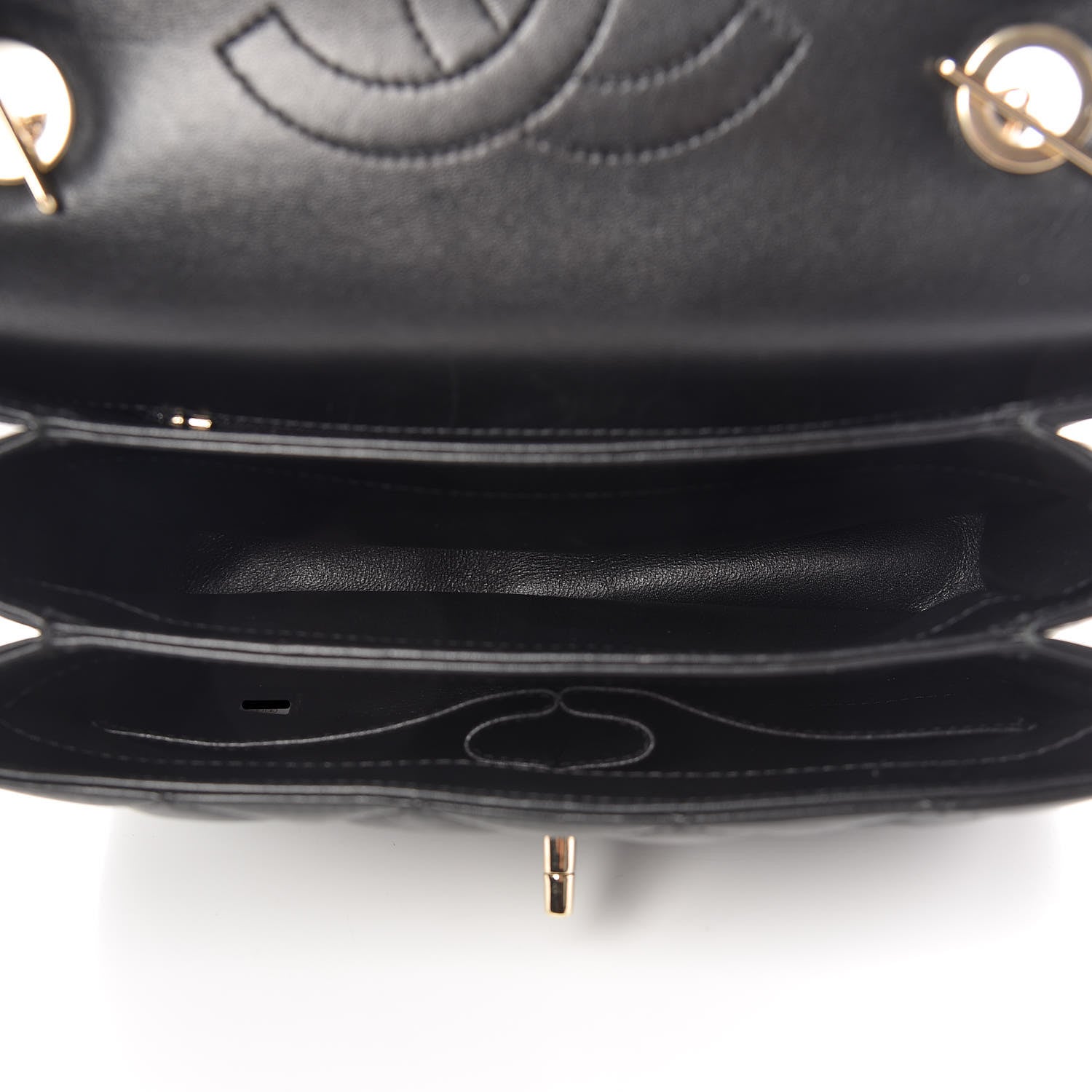 Chanel Lambskin Quilted Small Trendy CC Dual Handle Flap Bag Black 6 of 13