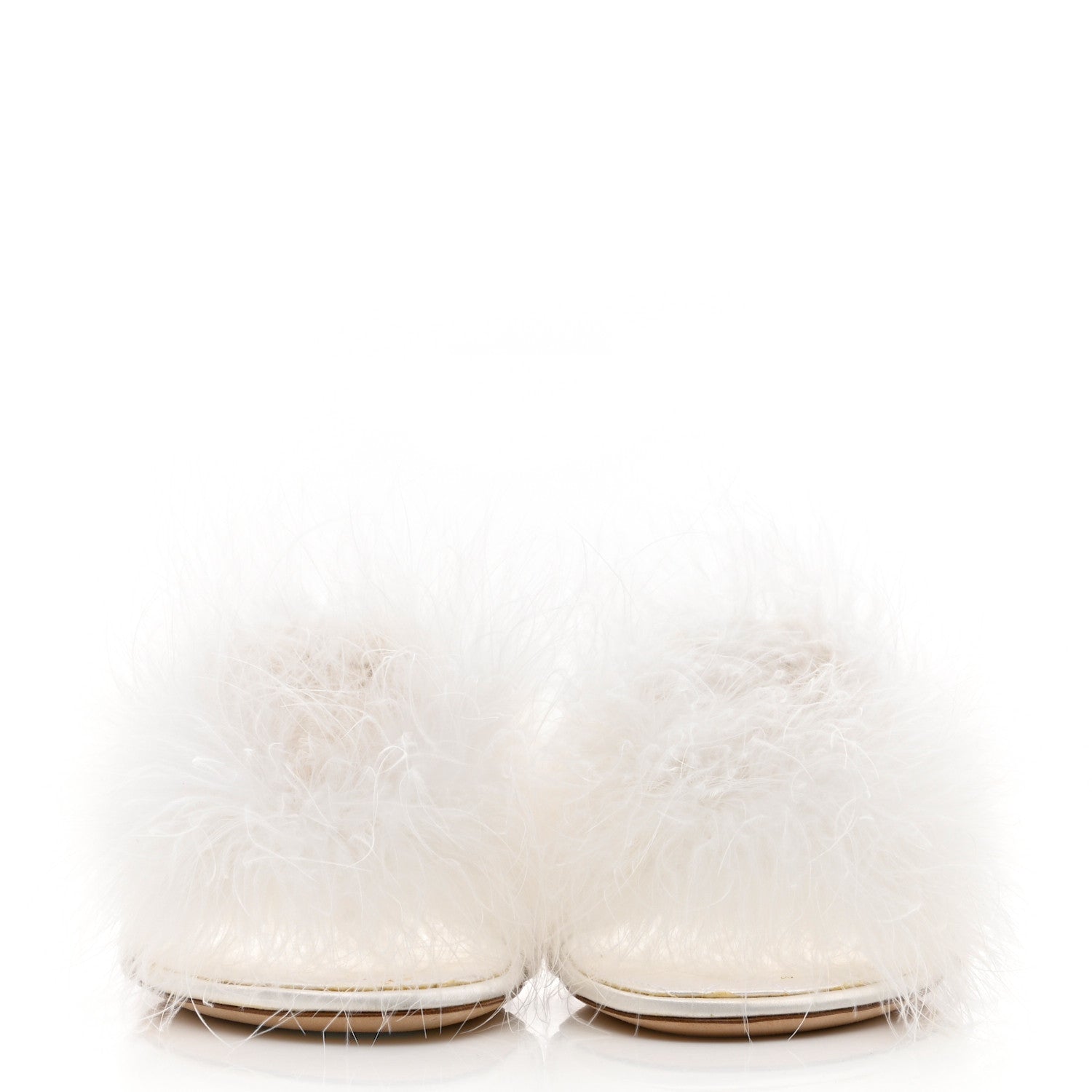 Louis Vuitton Marabou Crystal LV Marilyn Mule 38 White 2 of 10