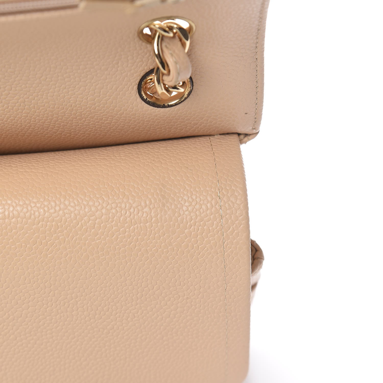Chanel Caviar Quilted Jumbo Double Flap Beige Clair 13 of 16