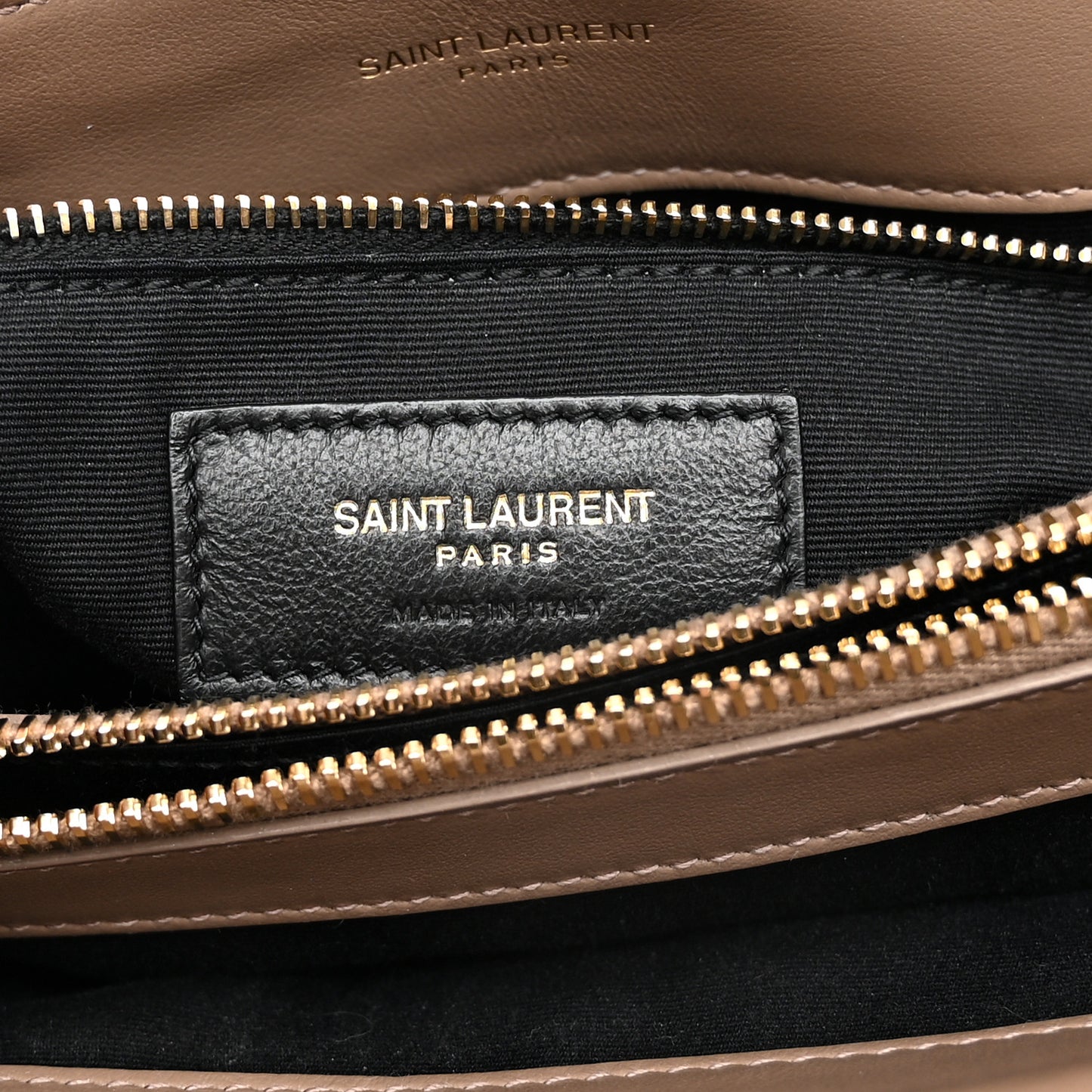 Calfskin Y Quilted Monogram Medium Loulou Chain Satchel Dark Latte
