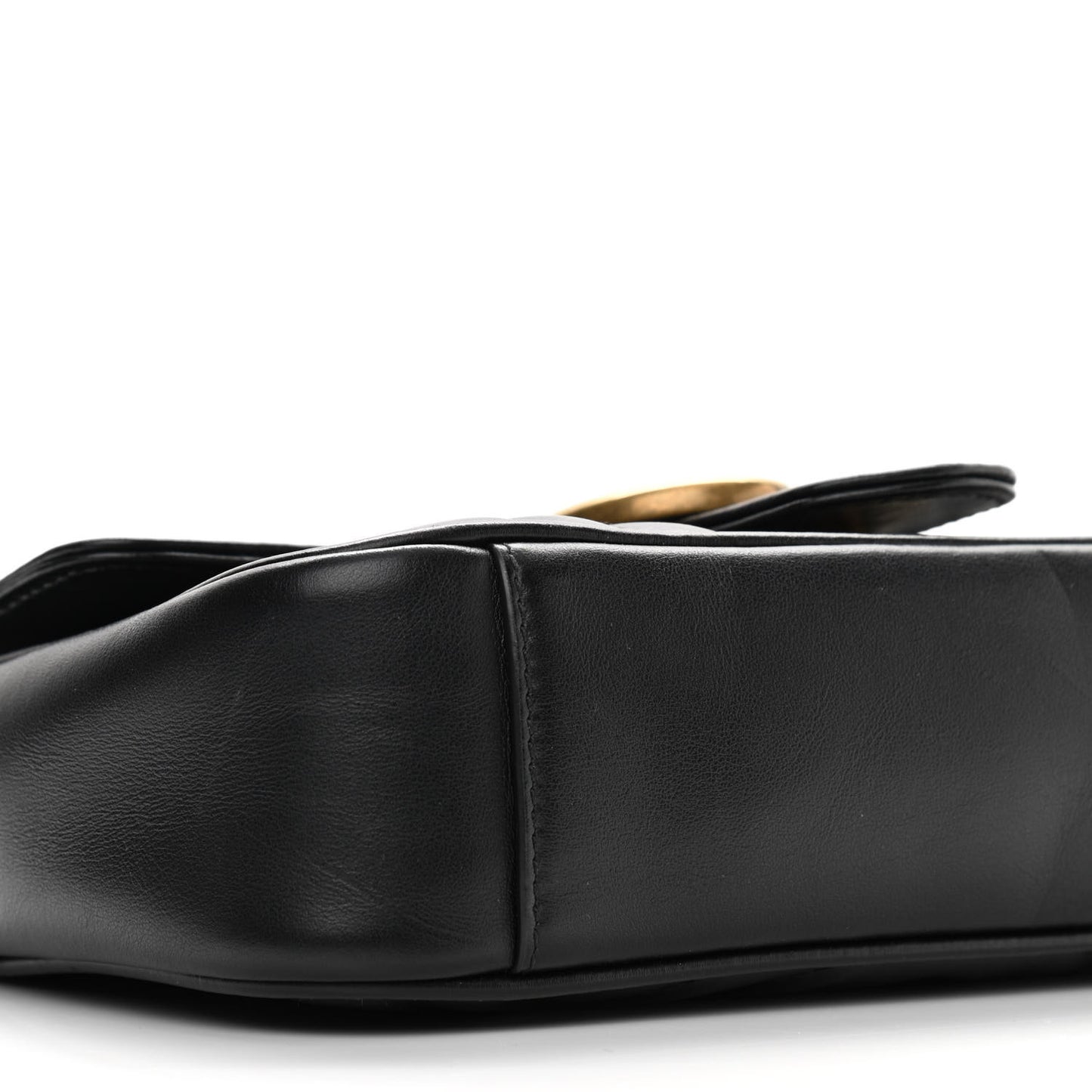 Calfskin Matelasse Mini GG Marmont Shoulder Bag Black