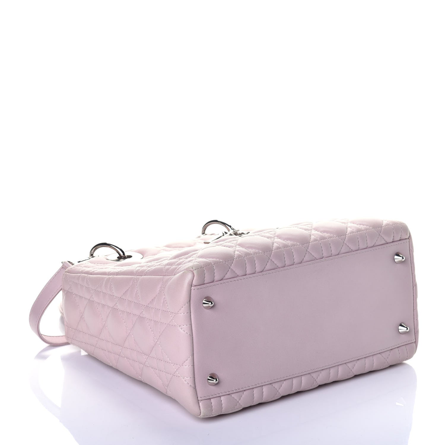 Christian Dior Lambskin Cannage Medium Lady Dior Light Pink 5 of 10