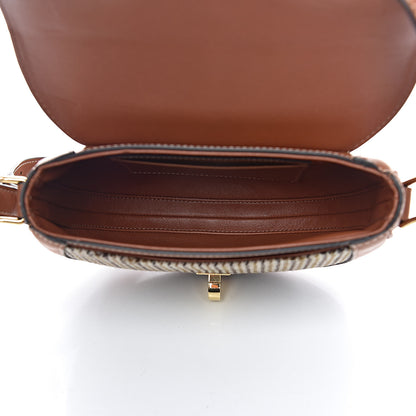 Celine Natural Calfskin Tweed Besace Small 16 Tan 5 of 12