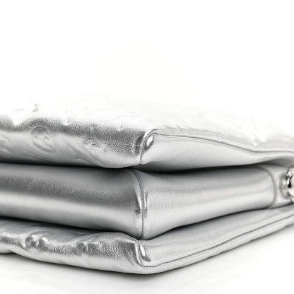 Louis Vuitton Metallic Lambskin Embossed Monogram Coussin PM Silver 6 of 12
