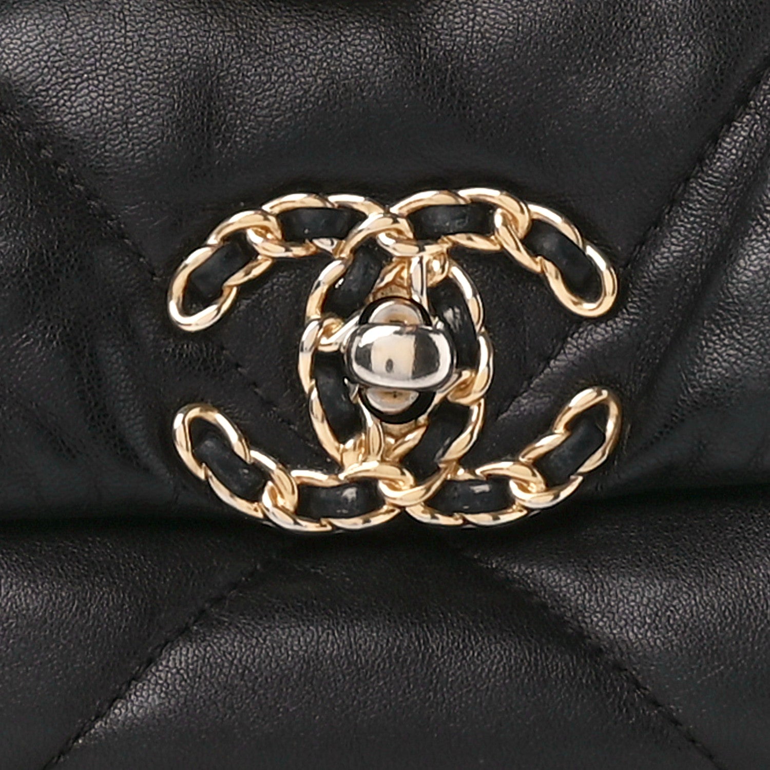 Chanel Lambskin Quilted Large Chanel 19 Flap Black 8 of 10