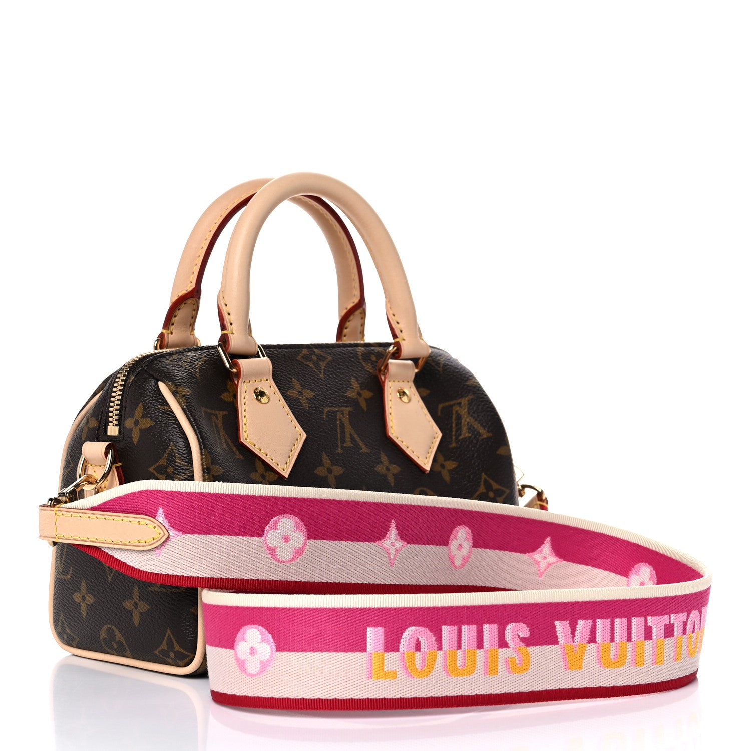 Louis Vuitton Monogram Speedy Bandouliere 20 Fuchsia 3 of 10
