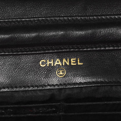 Chanel Caviar Timeless CC Wallet On Chain WOC Black 7 of 12