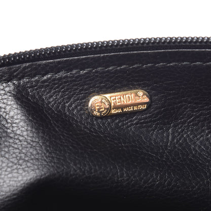 Fendi Calfskin FF Embossed Pouch Black 6 of 11
