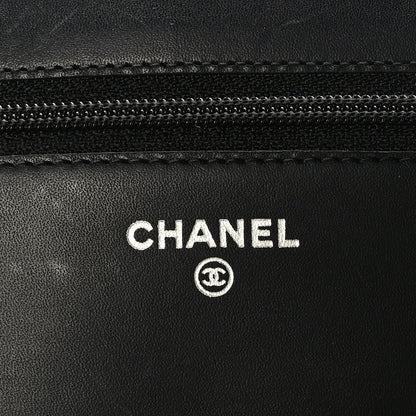 Chanel Calfskin Quilted Cambon Wallet on Chain WOC Black 6 of 10