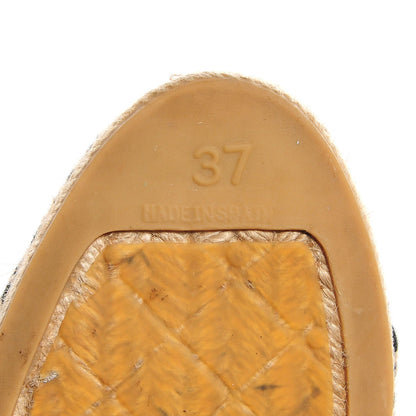 Chanel Toile CC Espadrilles 37 Grey Black 6 of 7