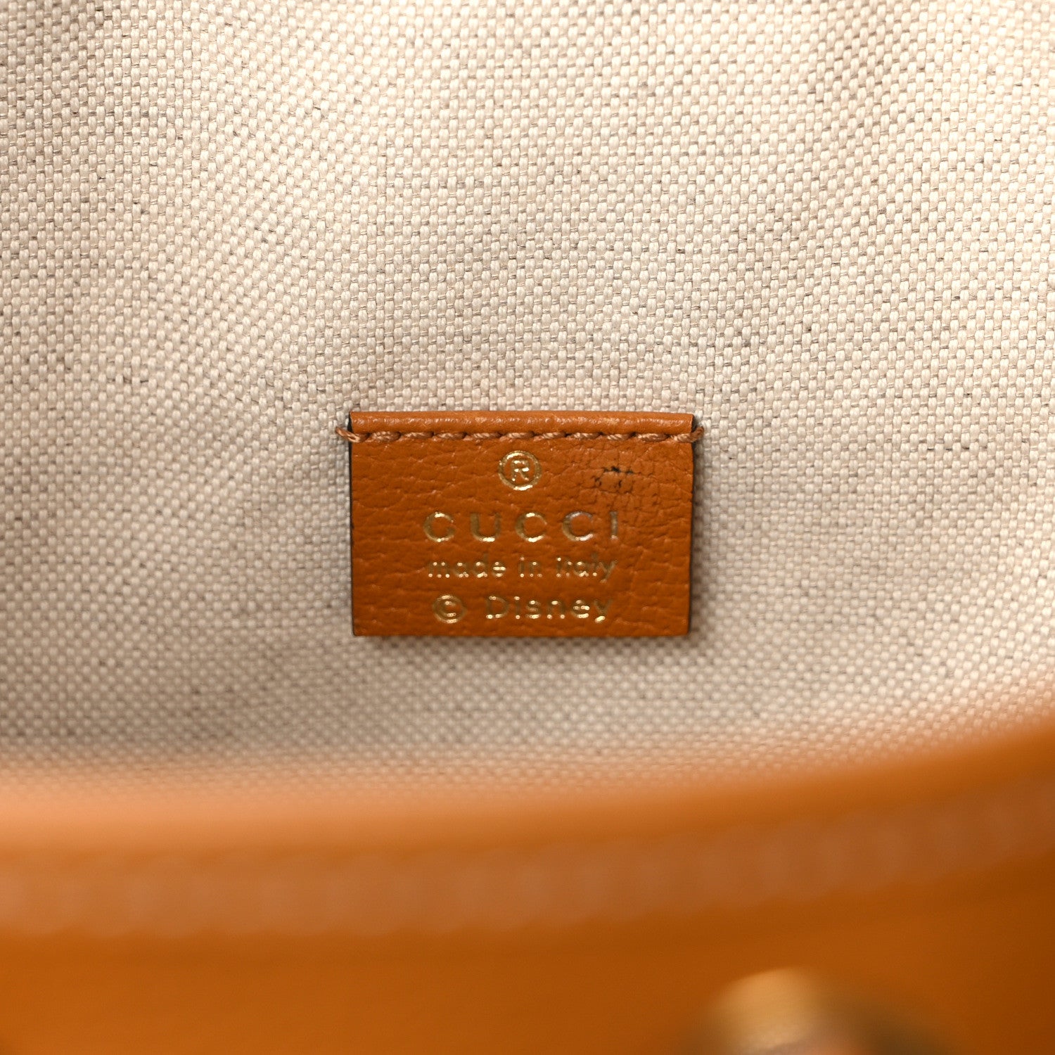 Gucci X DISNEY Mini Vintage GG Supreme Monogram Bucket Bag Beige Vintage Sun Oil 6 of 13