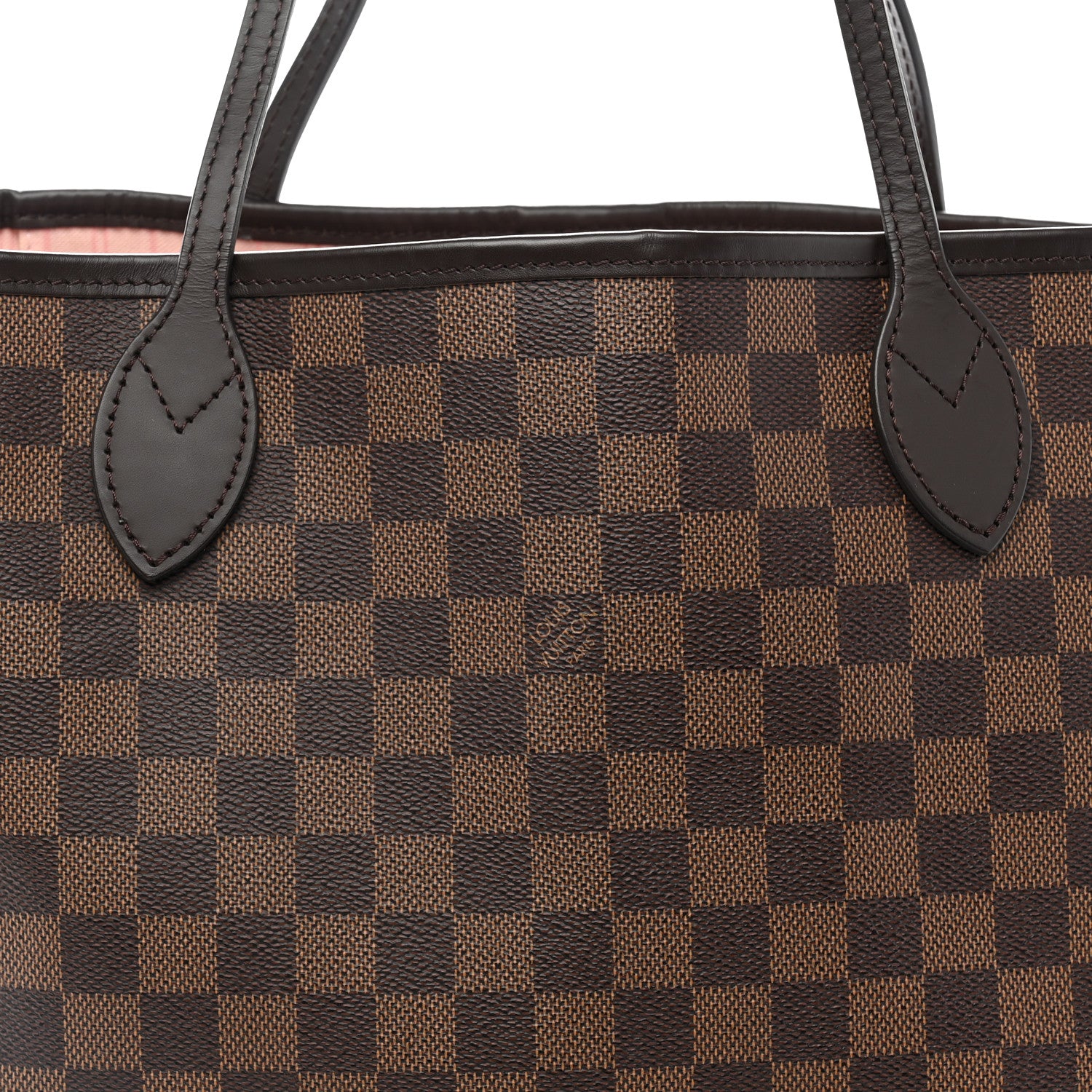 Louis Vuitton Damier Ebene Neo Neverfull MM Rose Ballerine 10 of 13