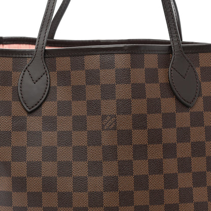 Louis Vuitton Damier Ebene Neo Neverfull MM Rose Ballerine 10 of 13