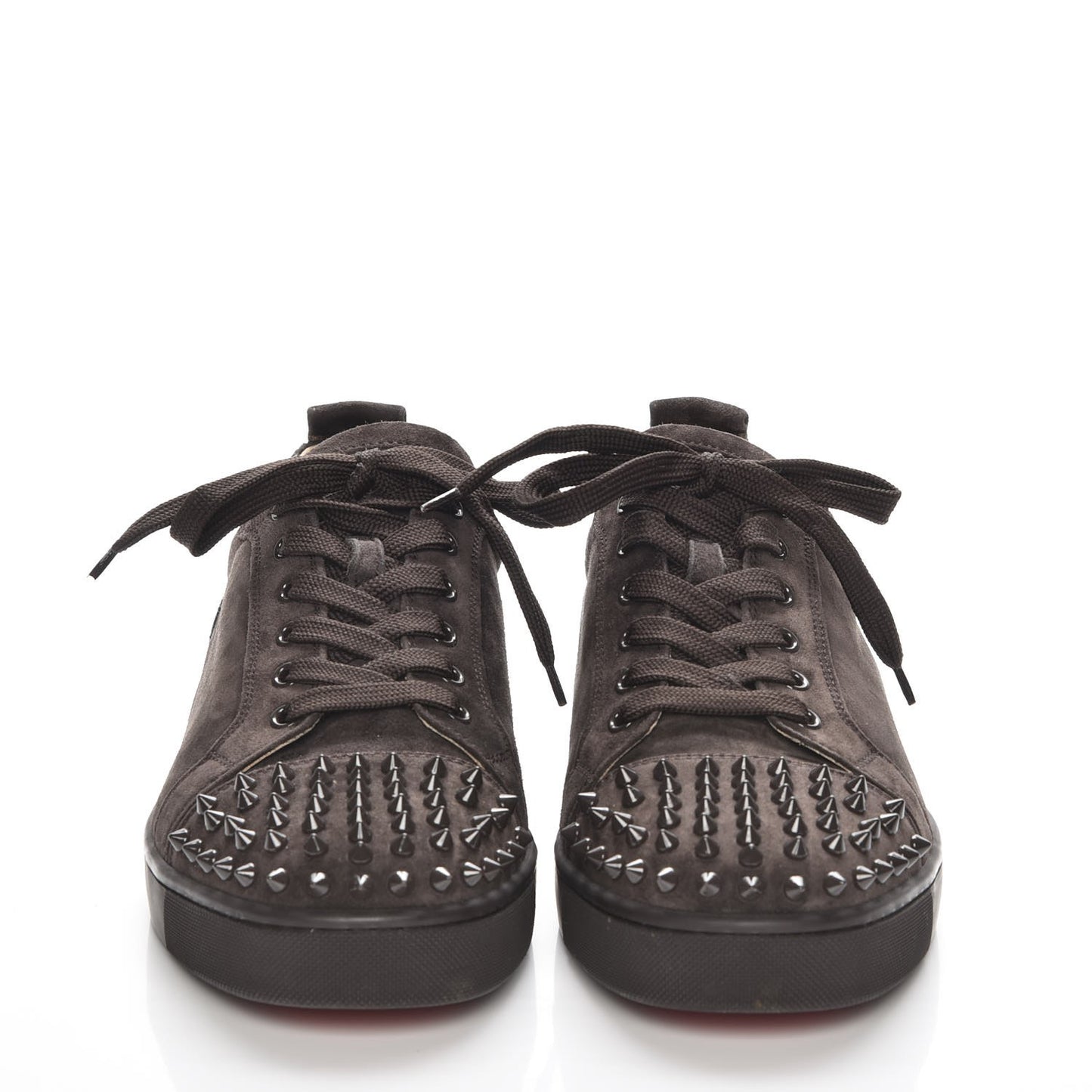 Suede Louis Junior Spikes Flat Sneakers 45 Taupe