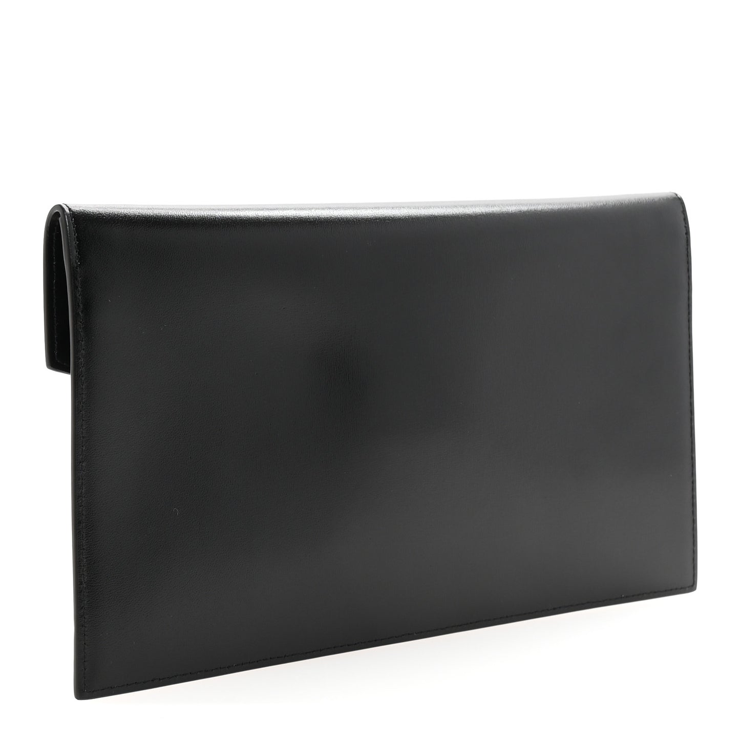 Smooth Shiny Calfskin Monogram Uptown Pouch Black