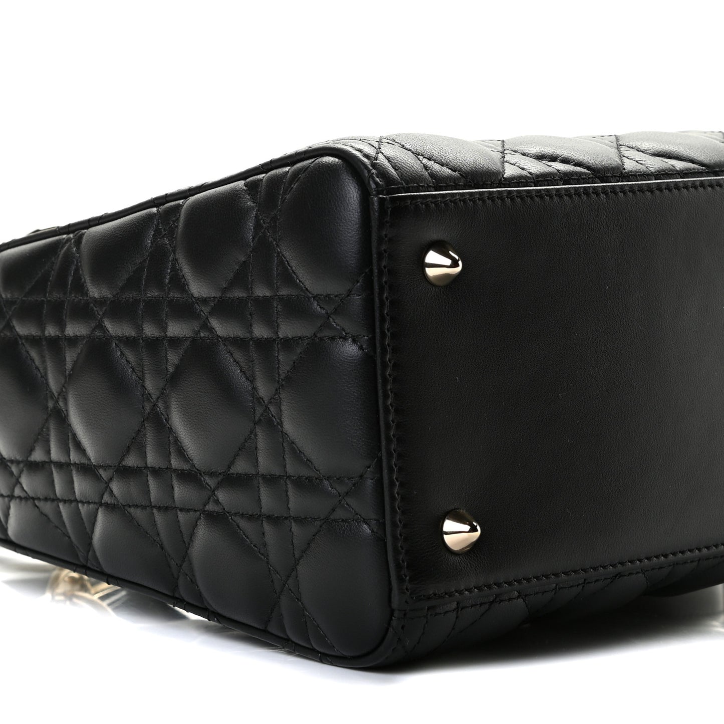 Lambskin Cannage Medium Lady Dior Black