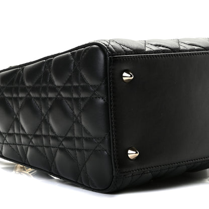 Christian Dior Lambskin Cannage Medium Lady Dior Black 6 of 8