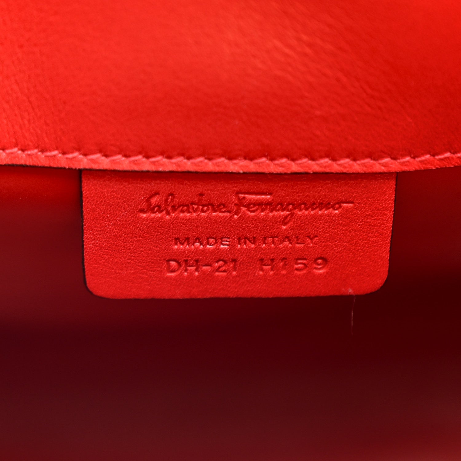 Salvatore Ferragamo Calfskin Medium The Studio Bag Red 6 of 17