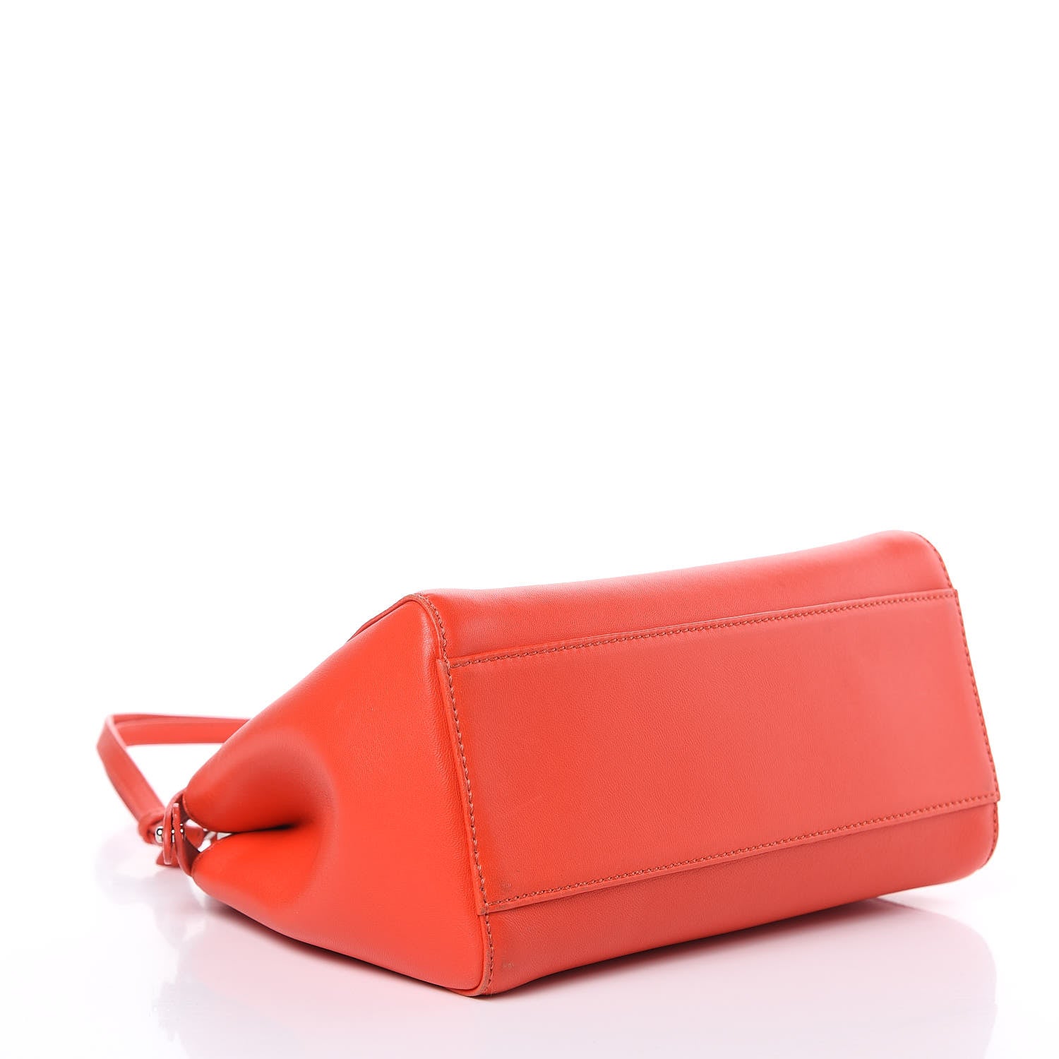 Fendi Nappa Mini Peekaboo Iconic Satchel Papavero 4 of 13