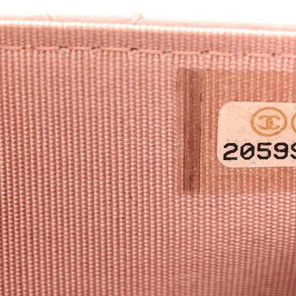 Chanel Lambskin Quilted Boy Wallet On Chain WOC Pink 8 of 13