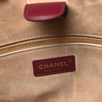 Chanel Calfskin Archetype Small Shopping Tote Dark Burgundy 6 of 10
