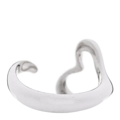 Tiffany Sterling Silver Elsa Peretti Open Heart Ring 52 6 3 of 5
