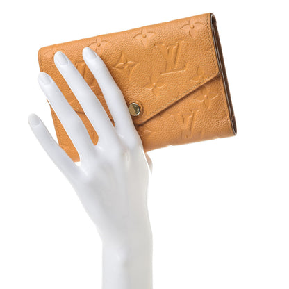 Louis Vuitton Empreinte Compact Curieuse Wallet Safran 2 of 14