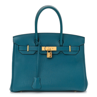 Hermes Togo Birkin 30 Bleu Izmir 1 of 11
