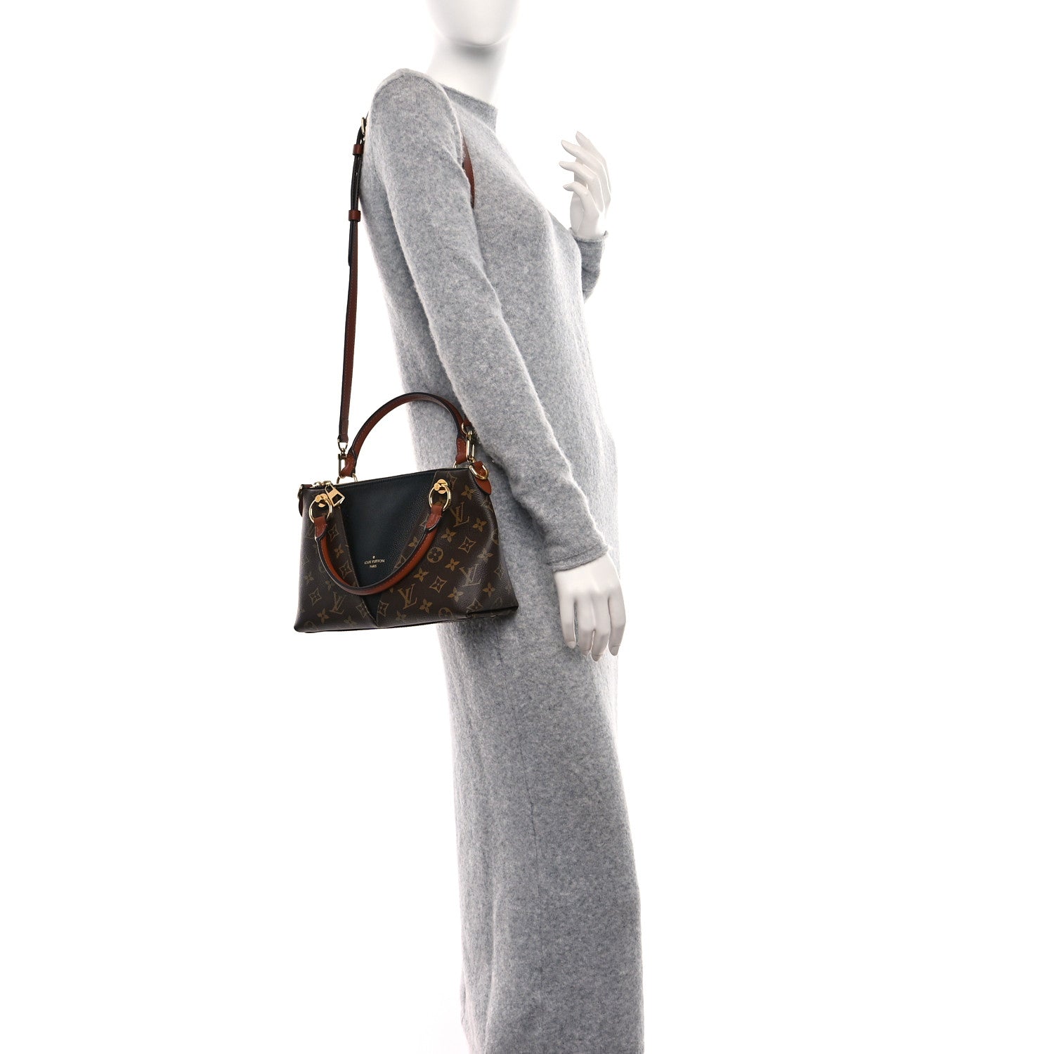 Louis Vuitton Monogram V Tote MM Black 2 of 8