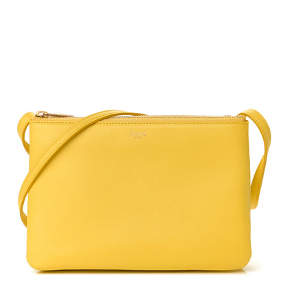 Celine Lambskin Small Trio Crossbody Bag Fluo Yellow 1 of 11