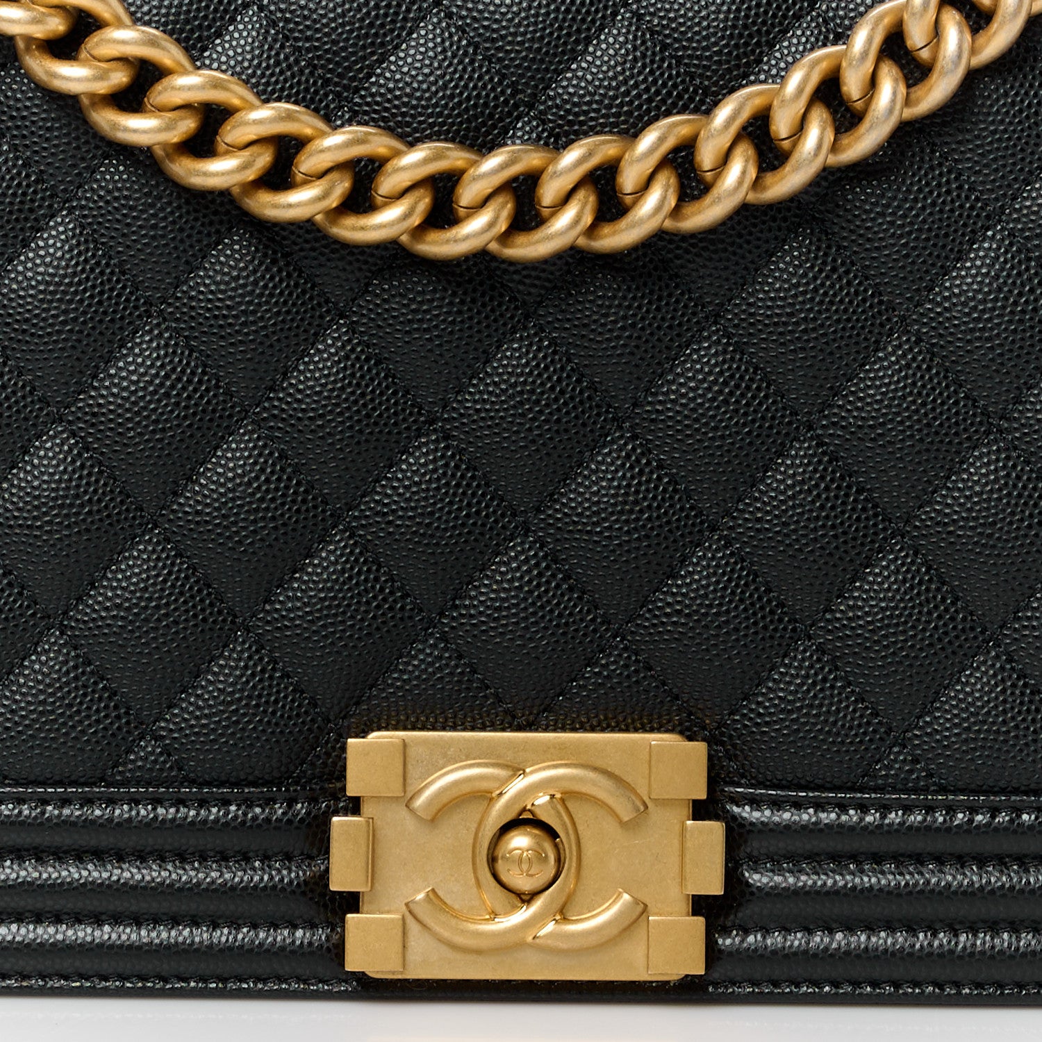 Chanel Caviar Quilted New Medium Boy Flap Black 8 of 12