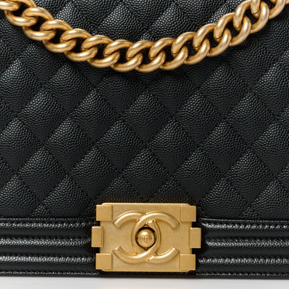 Chanel Caviar Quilted New Medium Boy Flap Black 8 of 12
