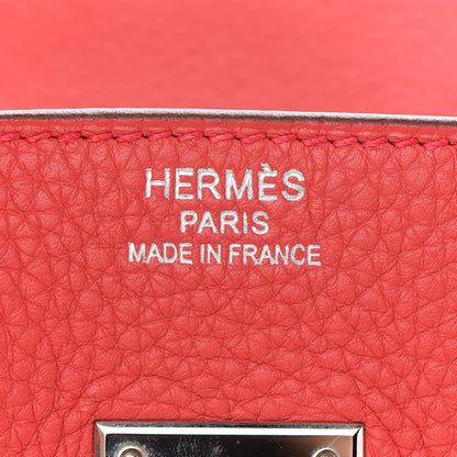 Hermes Taurillon Clemence Birkin 35 Bougainvillea 23 of 33