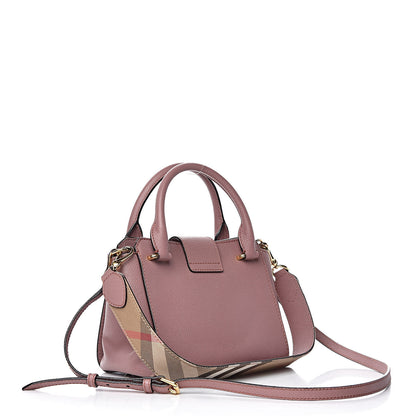 Burberry Soft Grain Calfskin Small Buckle Tote Dusty Pink 3 of 15