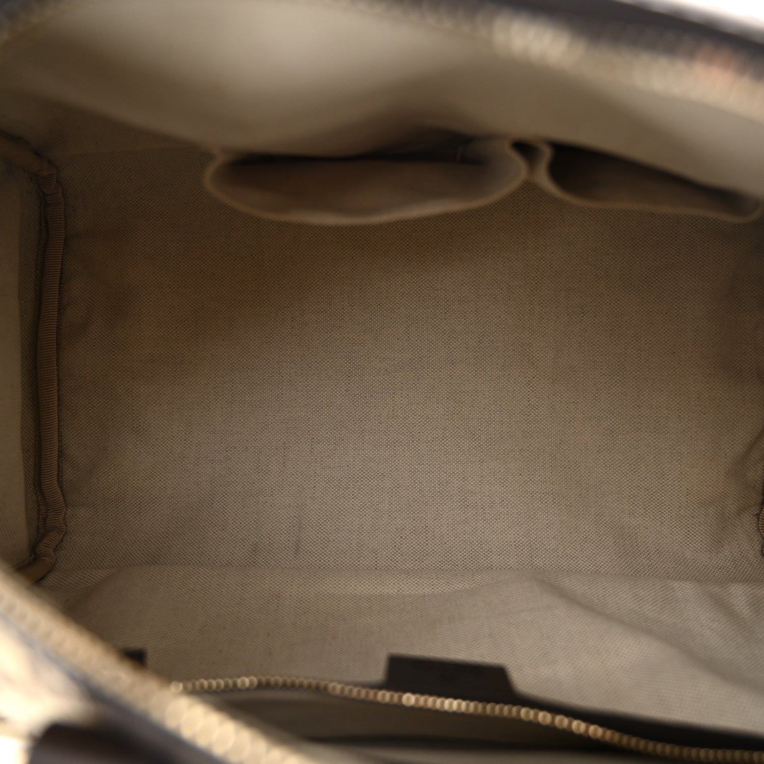 Gucci Monogram Selleria Calfskin Vintage Web Medium Boston Beige Ebony Cocoa 5 of 13