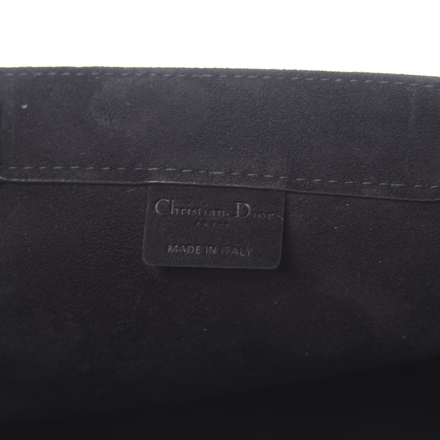 Christian Dior Suede Large La Terre Earth Book Tote Black 6 of 11