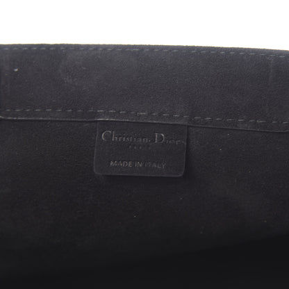 Christian Dior Suede Large La Terre Earth Book Tote Black 6 of 11