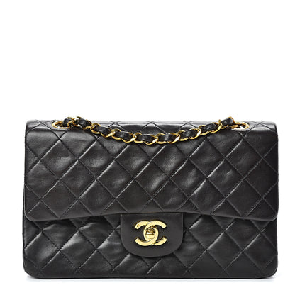 Chanel Lambskin Quilted Small Double Flap Black 1 of 15