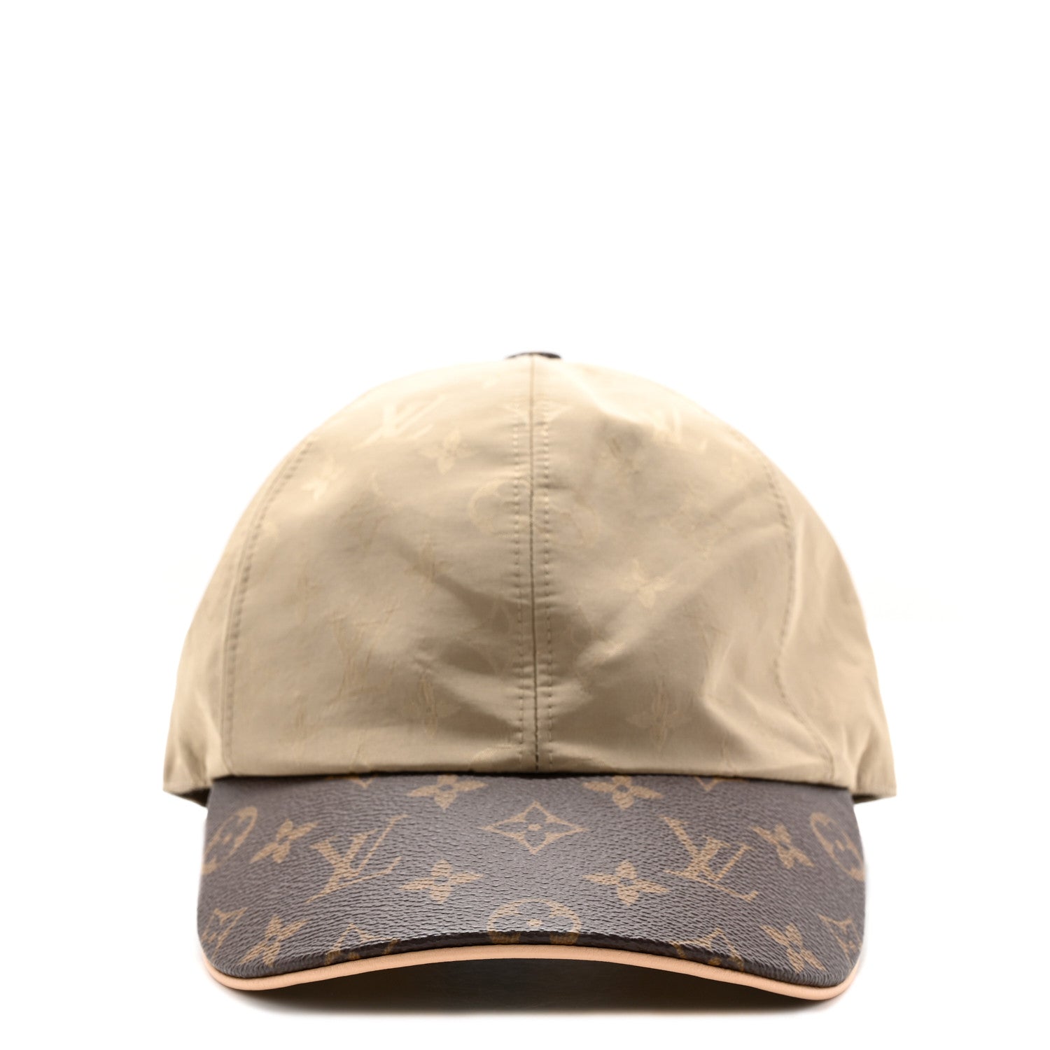 Louis Vuitton Polyester Silk Monogram LV Get Ready Cap M Beige 3 of 10