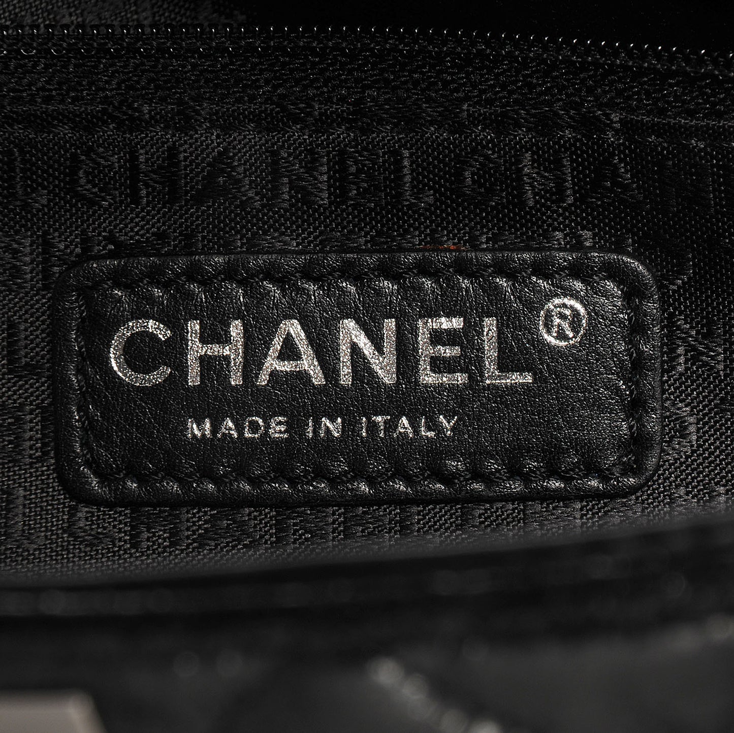 Glazed Crackled Calfskin Small Reissue Tote Black