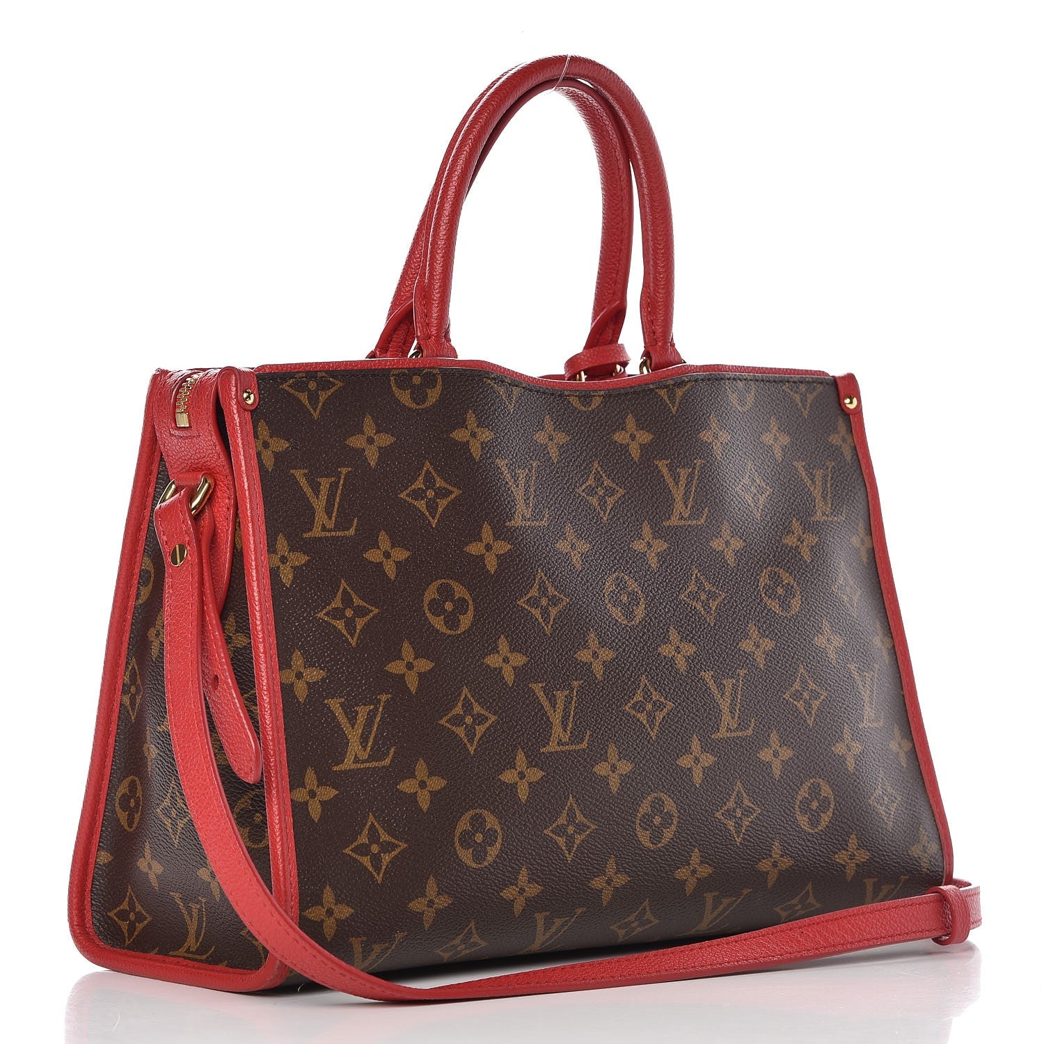 Louis Vuitton Monogram Popincourt PM Red 3 of 16